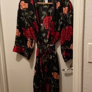 Floral Silk Robe....This is a “small” Large